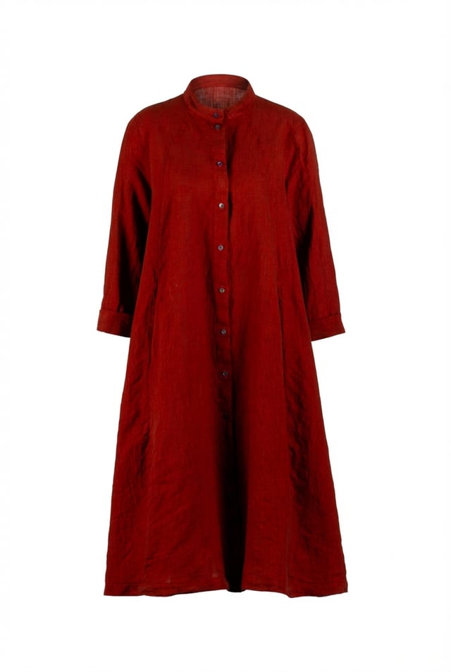 Kjole 631 - fil-à-fil en lin et coton - 260PICANTE - 10260110572