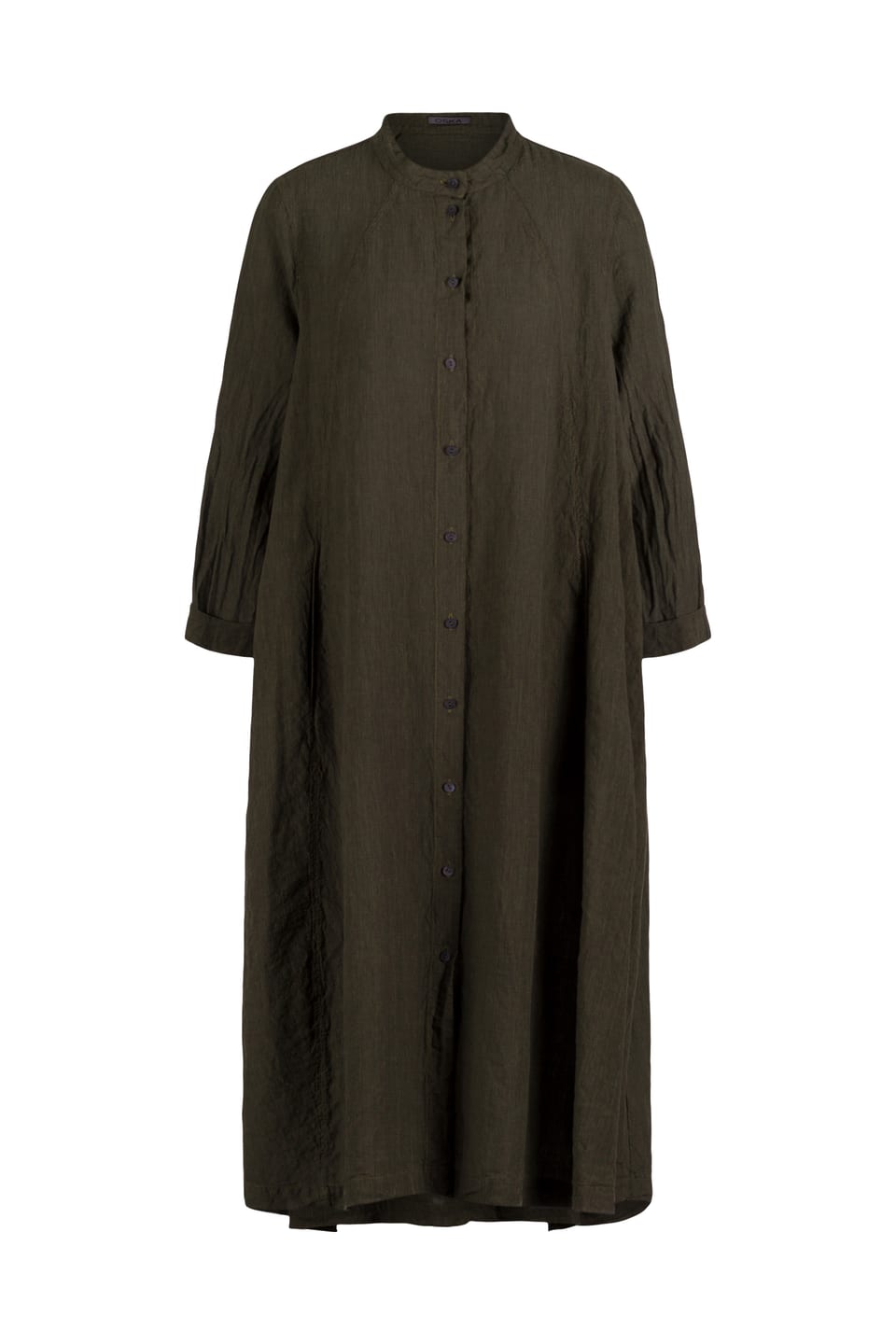 Dress 631 - Linen cotton fil-à-fil - 780PALMTREE - 10260110572