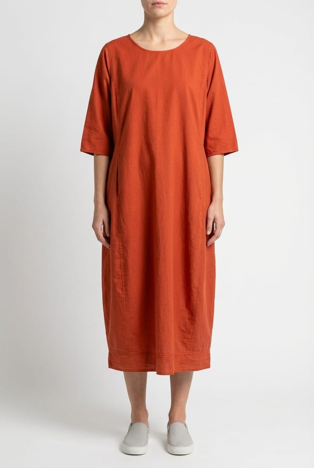 Dress 632 - Micro twill in cotton lyocell blend - 262PICANTE - 10260110573