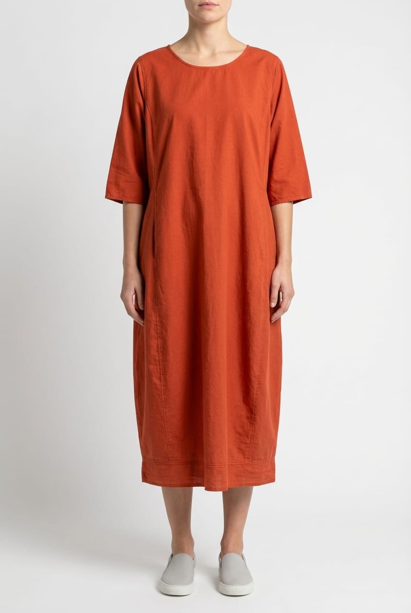 Jurk 632 - Katoen-lyocell twill - 262PICANTE - 10260110573