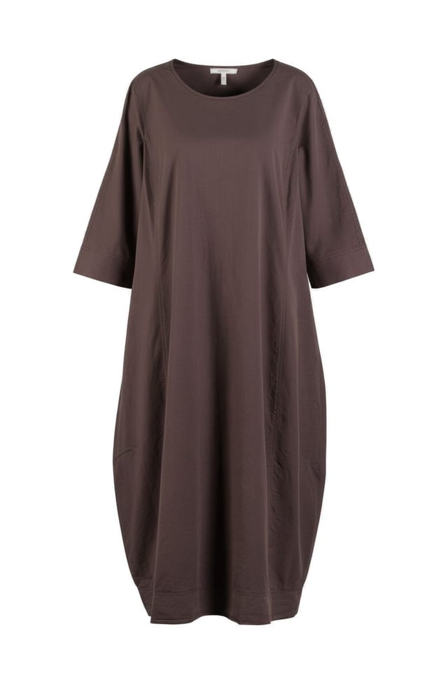Dress 632 - Micro twill in cotton lyocell blend - 482SHALE - 10260110573