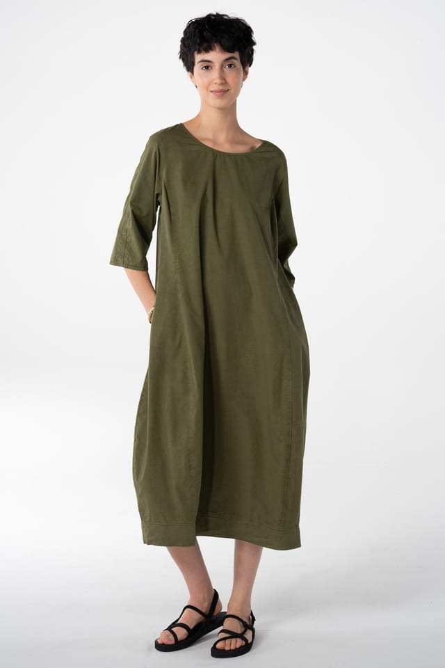 Šaty 632 - Micro twill in cotton lyocell blend - 772CACTUS - 10260110573