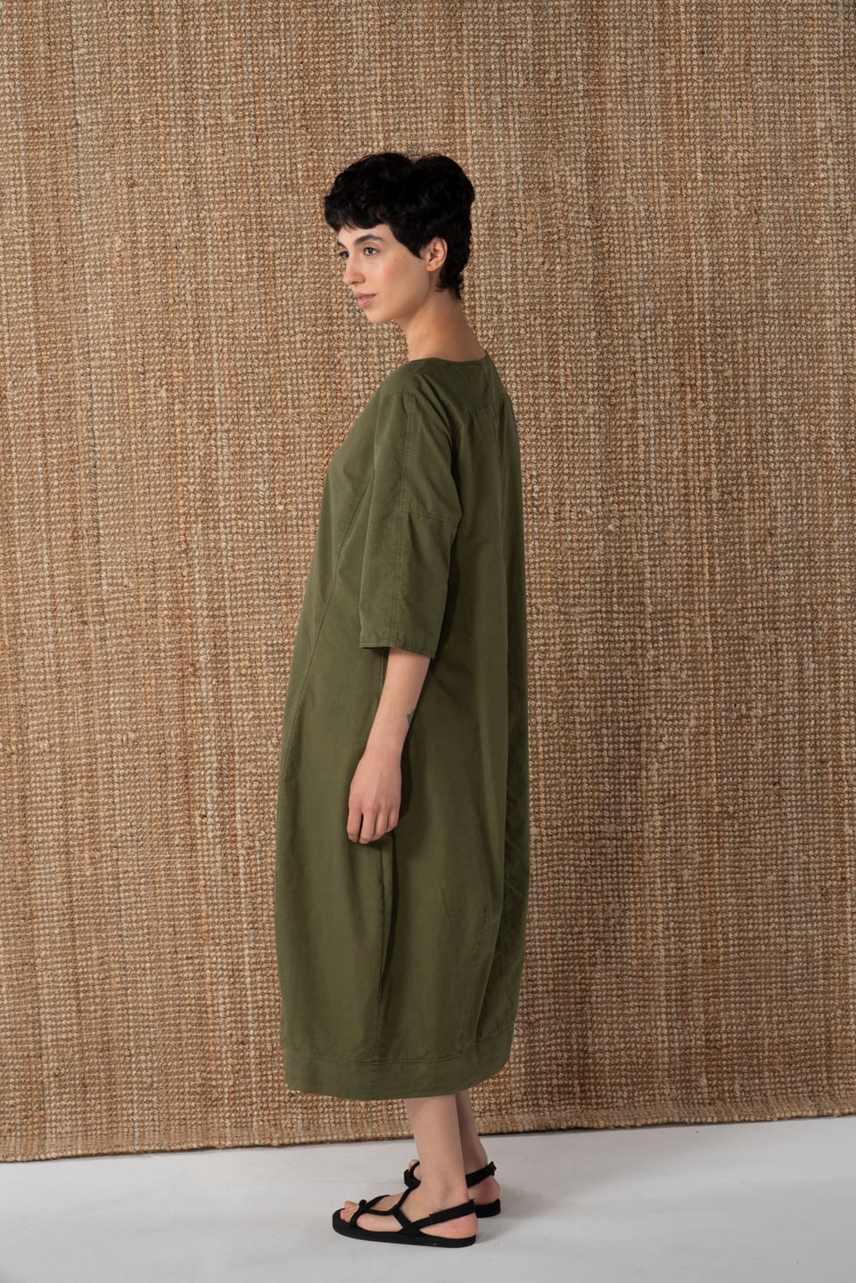 Jurk 632 - Katoen-lyocell twill - 772CACTUS - 10260110573
