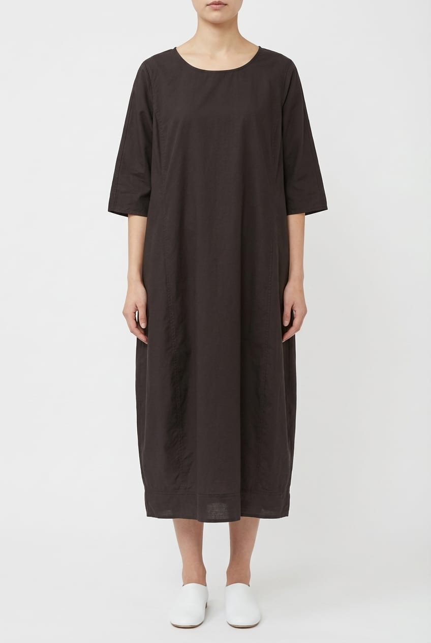 Jurk 632 - Katoen-lyocell twill - 990BLACK - 10260110573