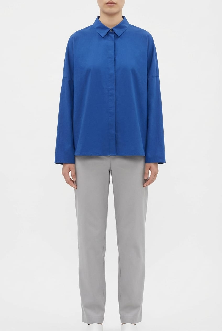 Blouse 613 - Cotton poplin - 570DENIM - 10260110590