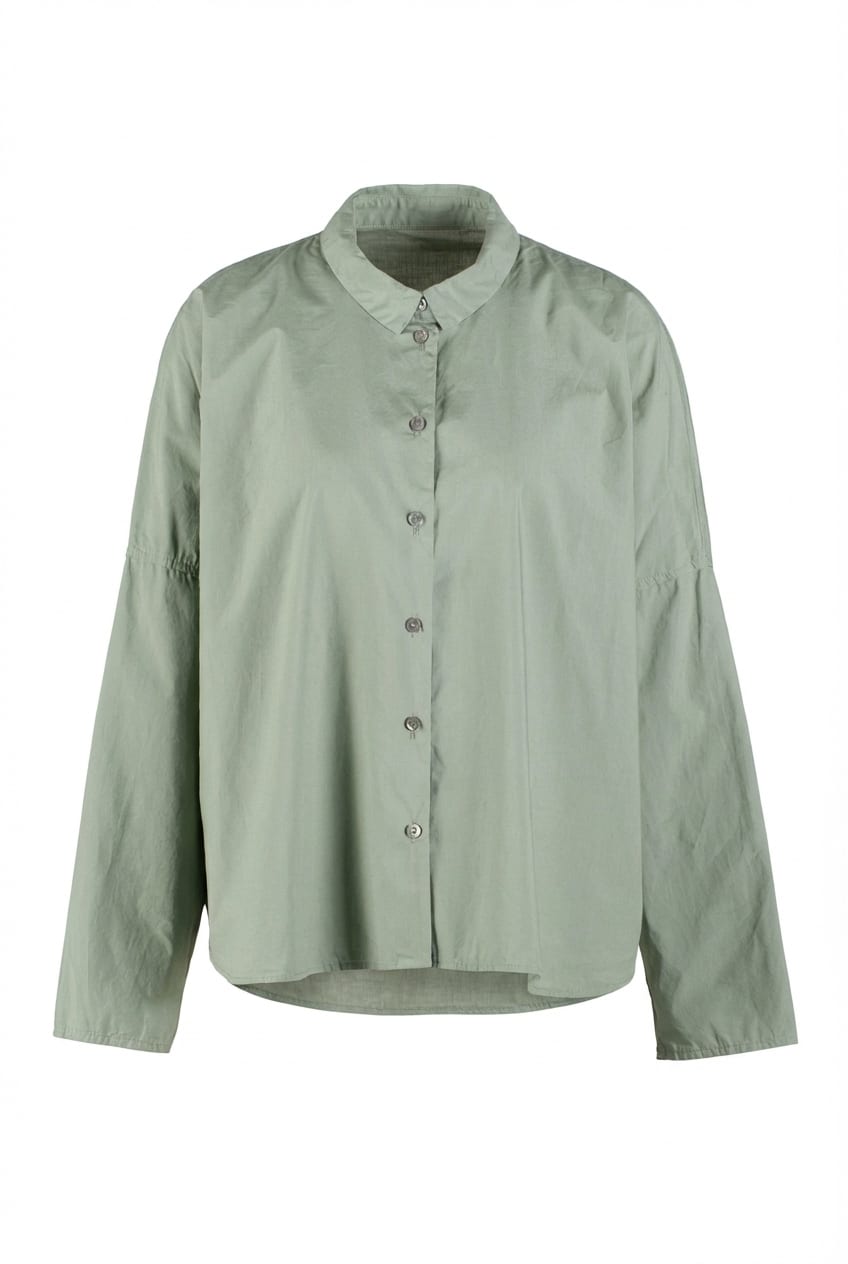 Blouse 613 - Cotton poplin - 650ALOE - 10260110590