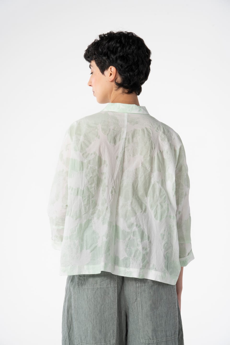 Blouse 614 - Cloudy cotton print - 620POOL - 10260110591