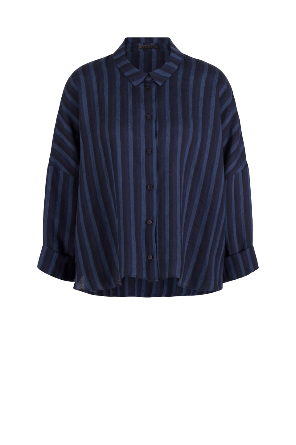 Blouse 617 - Blue Linen - 491NAVY - 10260110594