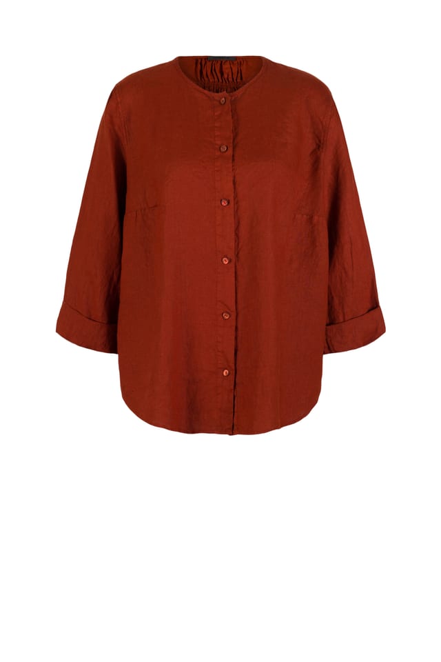 Blouse 619 - Pure linen - 262PICANTE - 10260110596