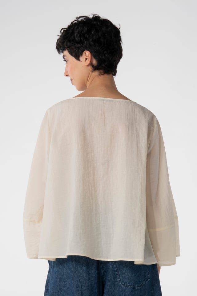 Blouse 623 - Lyocell ribbed fabric - 120NETTLE - 10260110600