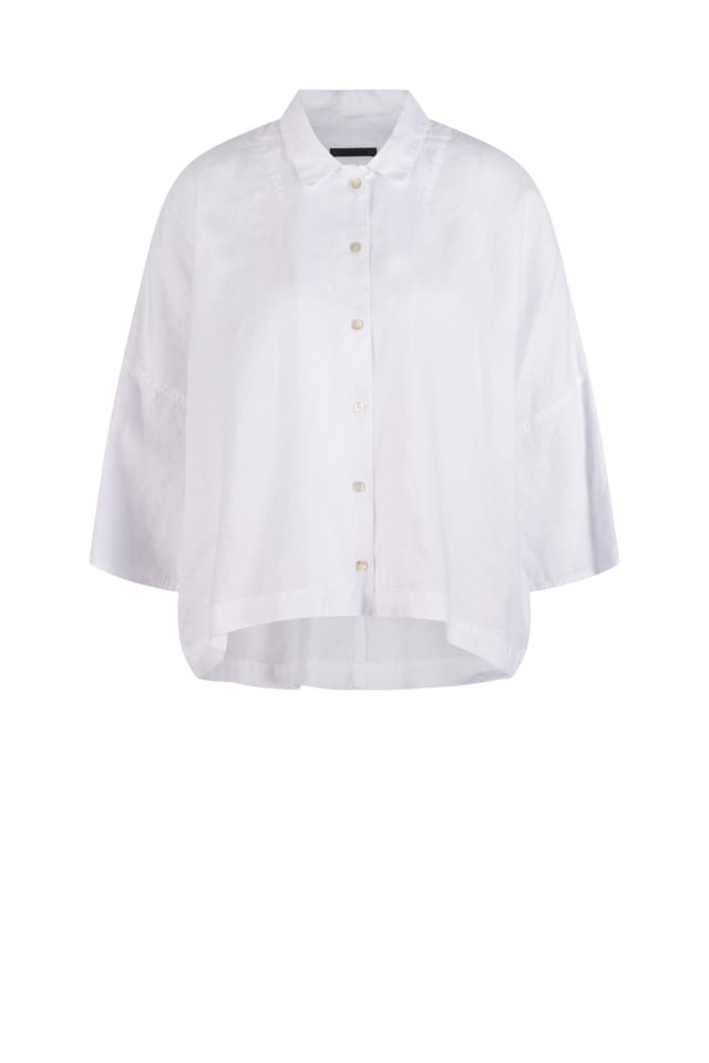Bluse 624 - Reines Leinen - 100WHITE - 10260110601