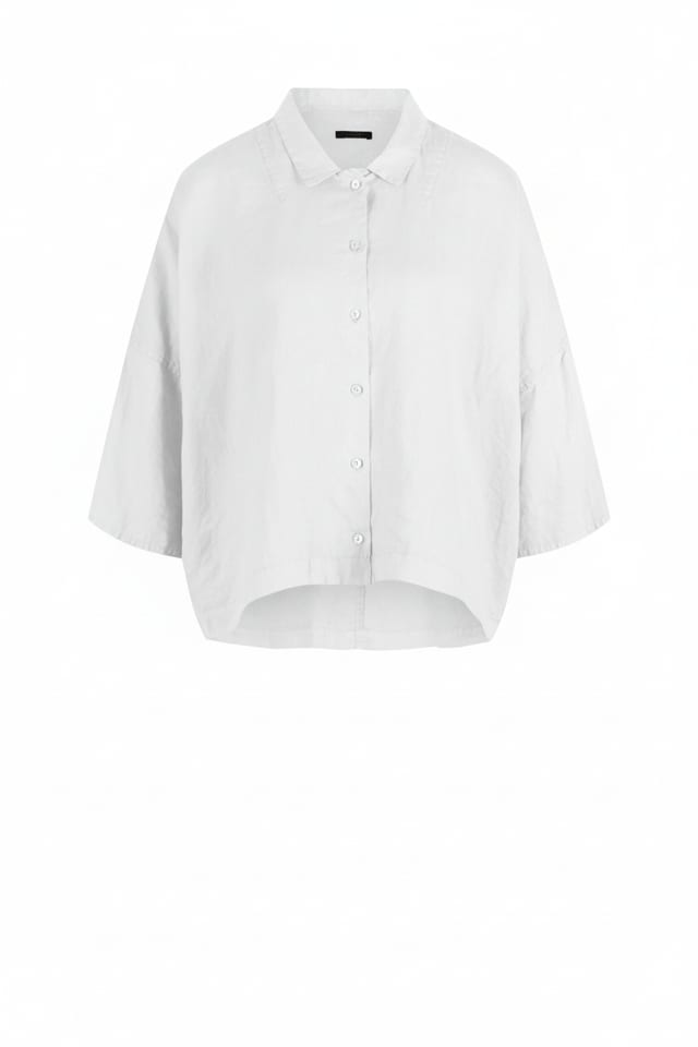 Blouse 624 - Pure linen - 103WHITE - 10260110601