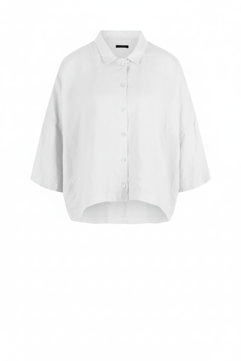 Blouse 624 - Pure linen - 103WHITE - 10260110601