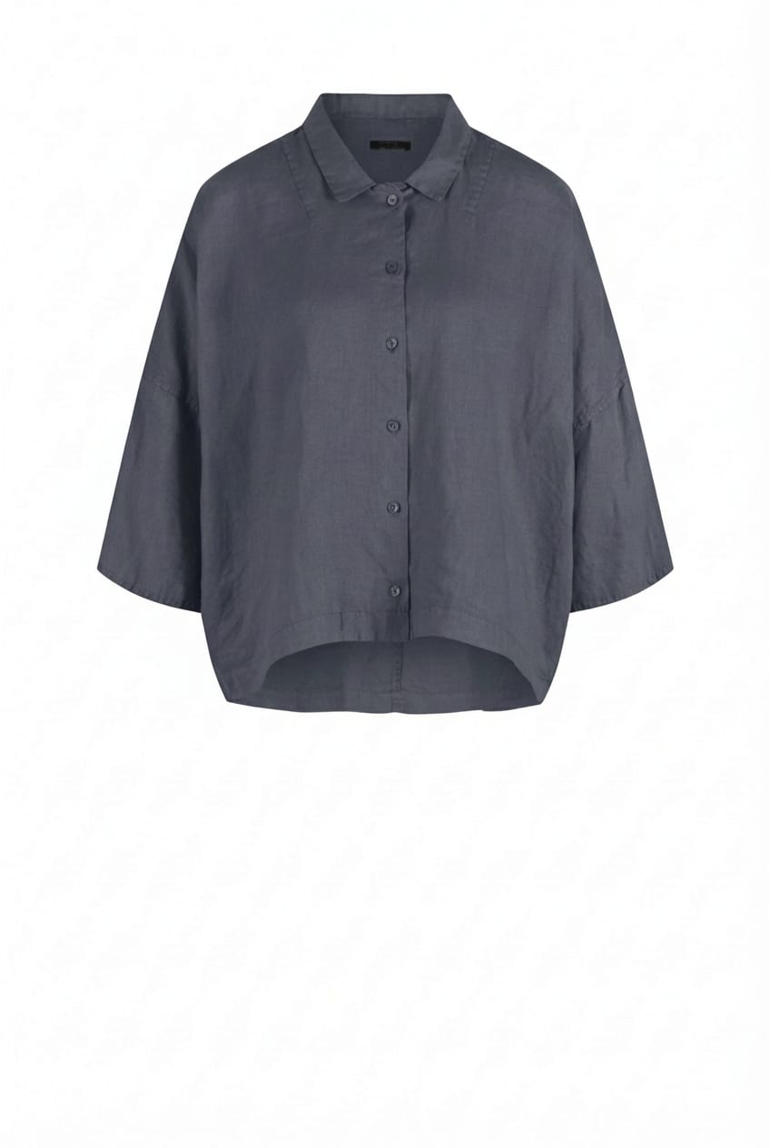 Blouse 624 - Pure linen - 472DEW - 10260110601