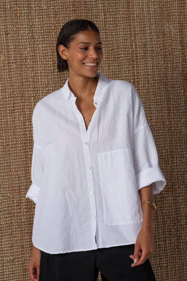 Blouse 626 - Flowing dobby - 100WHITE - 10260110603