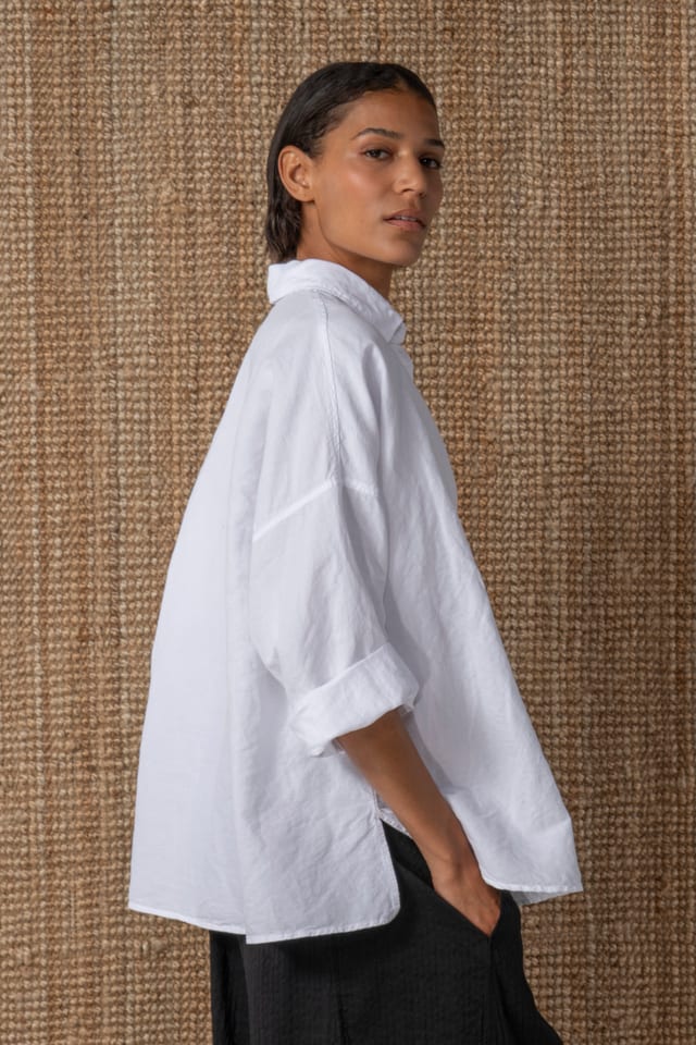 Blouse 626 - Flowing dobby - 100WHITE - 10260110603
