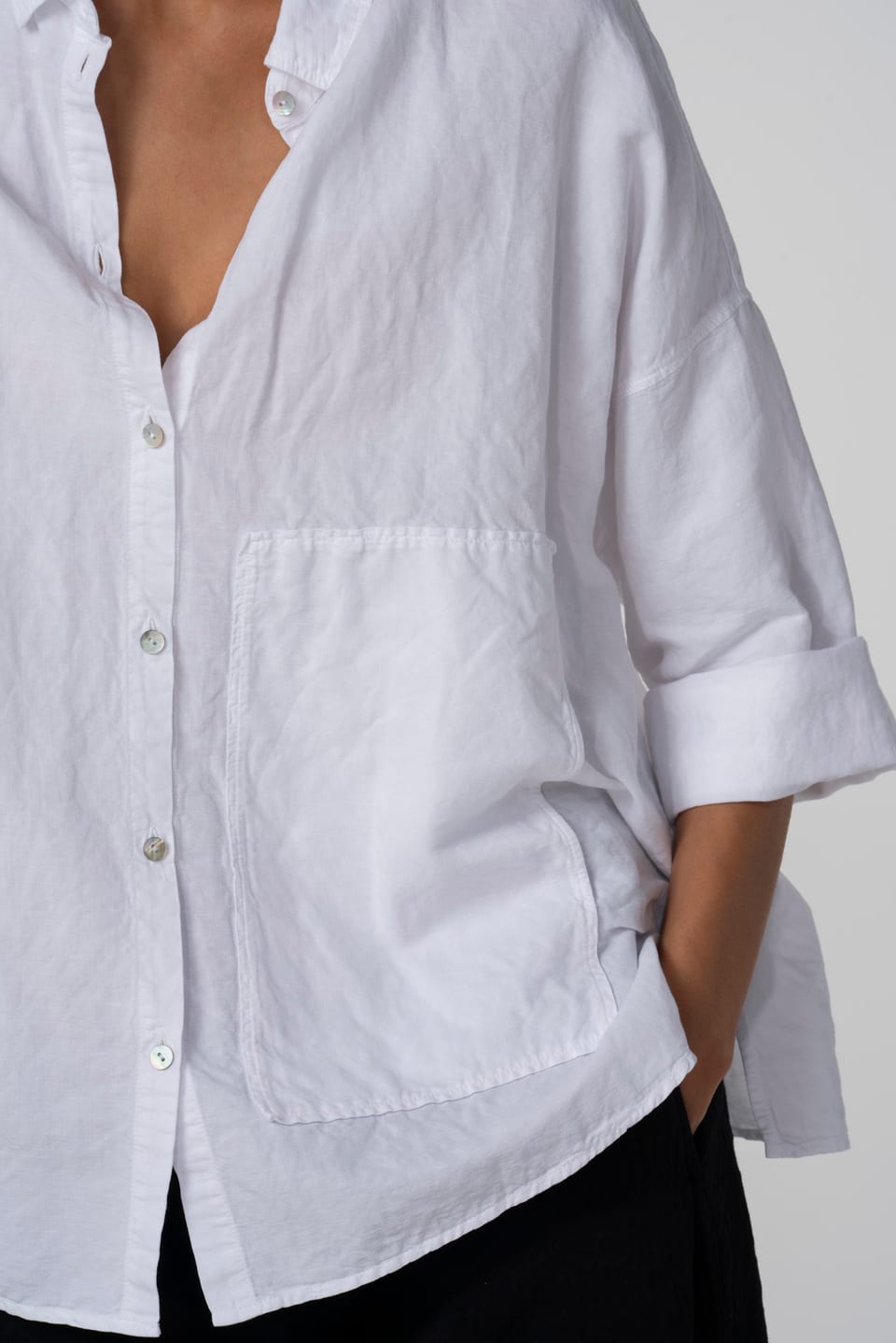 Blouse 626 - Flowing dobby - 100WHITE - 10260110603