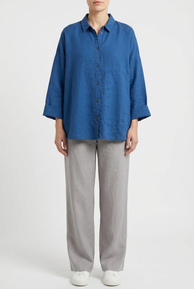 Blouse 626 - Flowing dobby - 572DENIM - 10260110603
