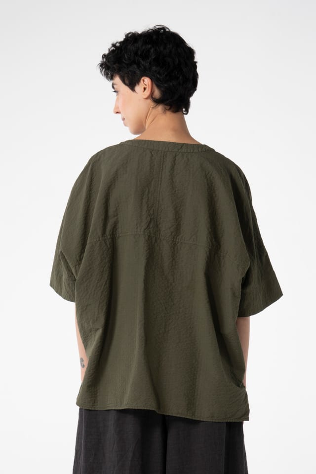 Halenka 628 - Cotton linen seersucker - 10260110605