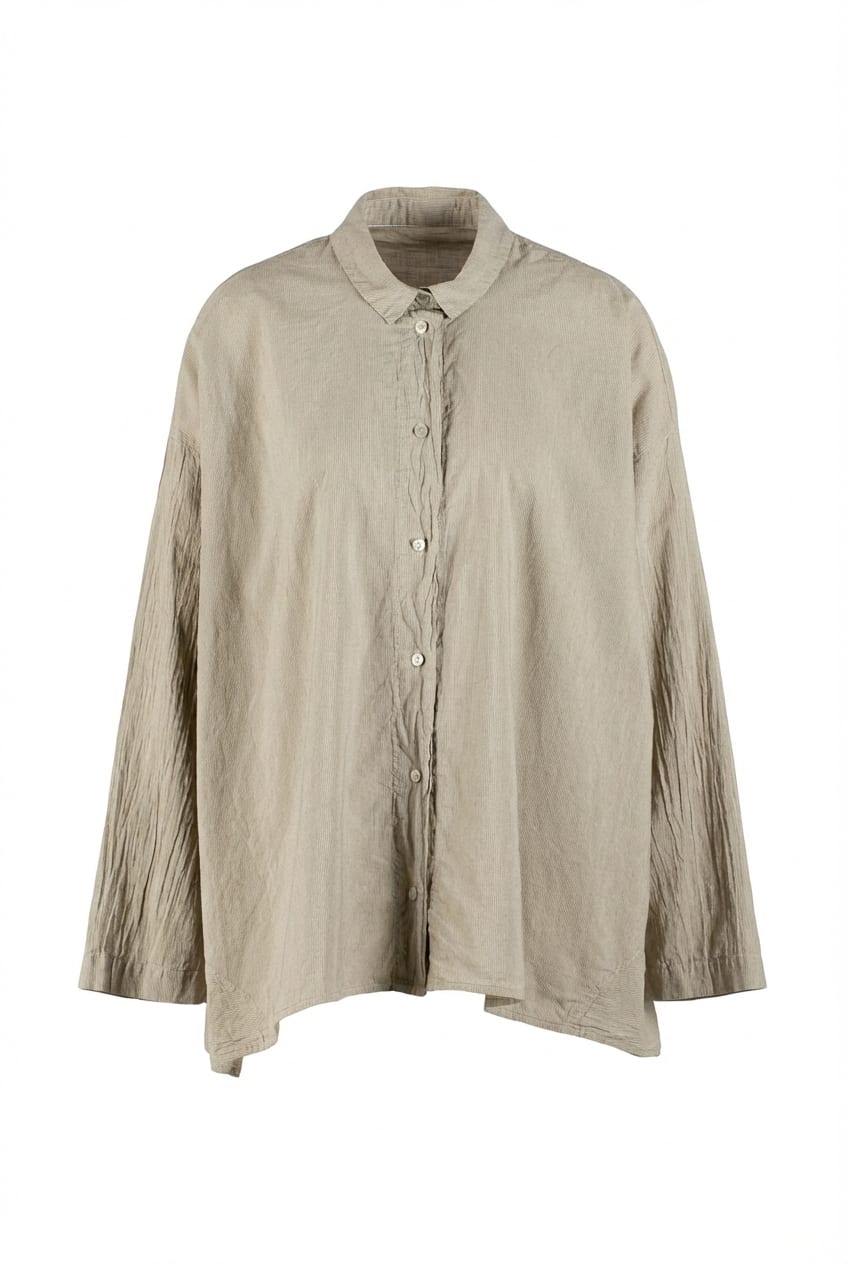 Blouse 630 - Cotton with micro-stripes - 120NETTLE - 10260110607