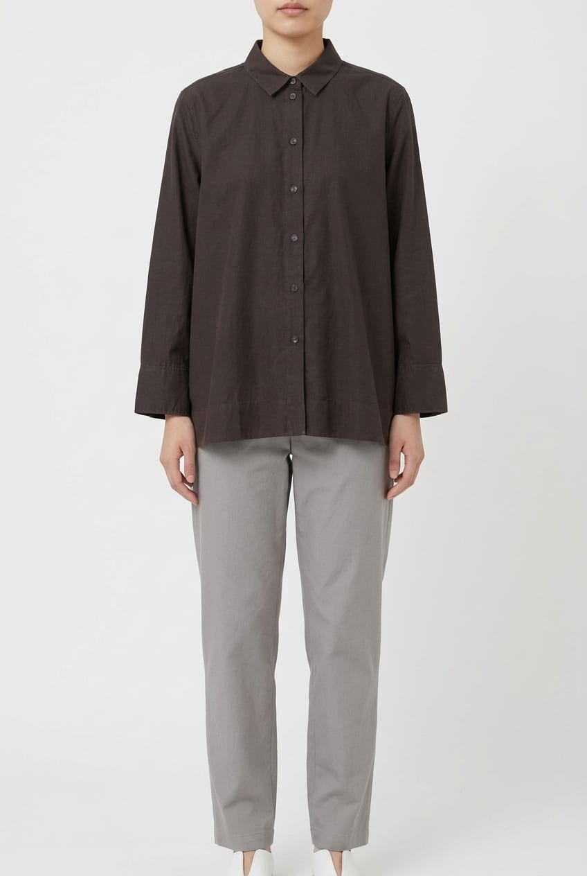 Blouse 631 - Katoen-cupromix - 480SHALE - 10260110608
