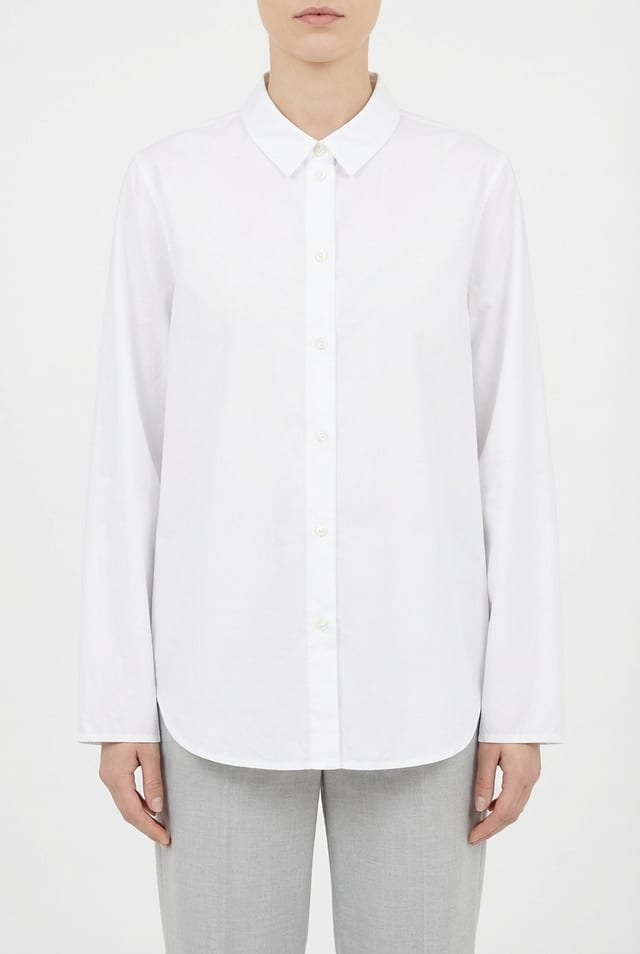 Blouse 633 - Cotton poplin - 100WHITE - 10260110610