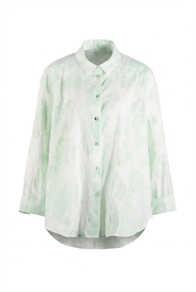 Blouse 634 - Cloudy cotton print - 620POOL - 10260110611