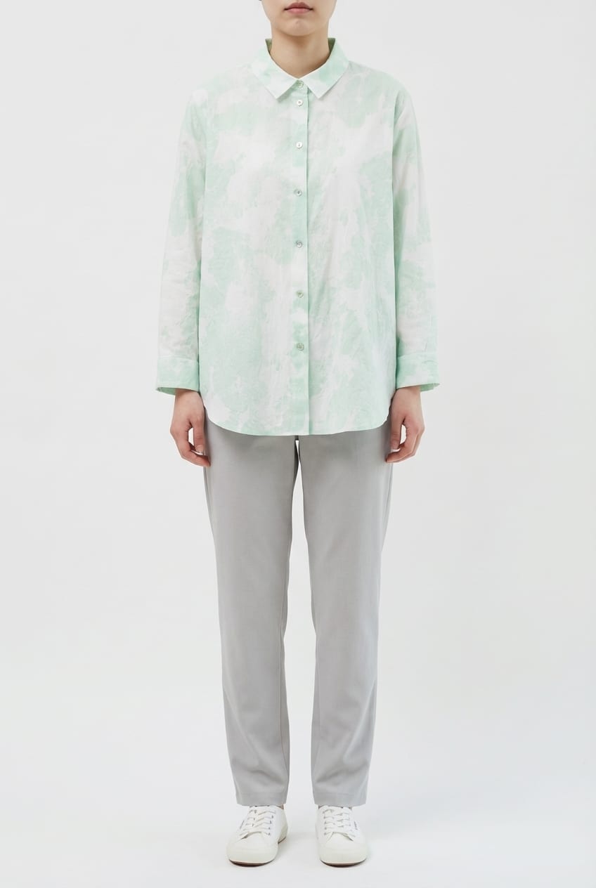 Blouse 634 - Cloudy cotton print - 620POOL - 10260110611