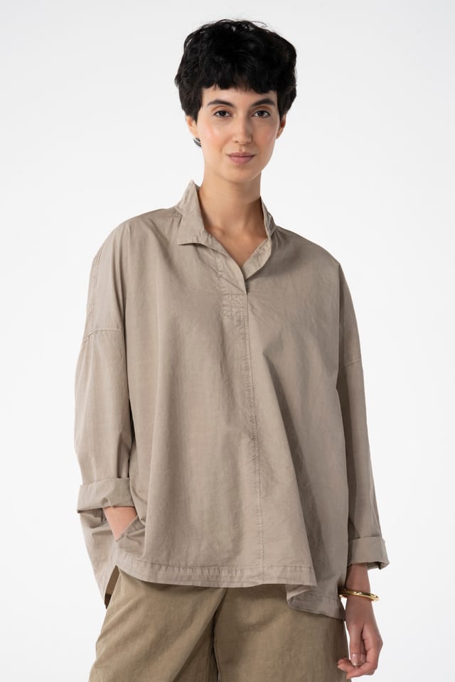 Halenka 635 - Micro twill in cotton lyocell blend - 122NETTLE - 10260110612