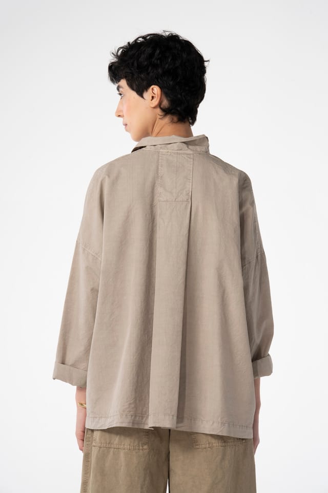 Halenka 635 - Micro twill in cotton lyocell blend - 122NETTLE - 10260110612
