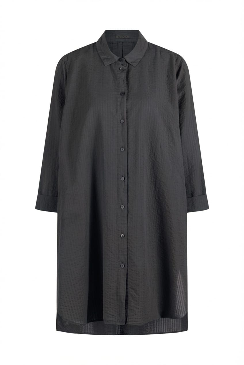 Blouse 637 - Cotton linen seersucker - 572DENIM - 10260110614