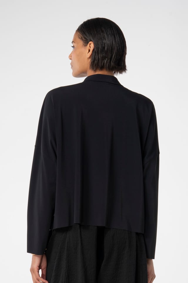 Blouse 638 - Techno stretch rib - 990BLACK - 10260110615
