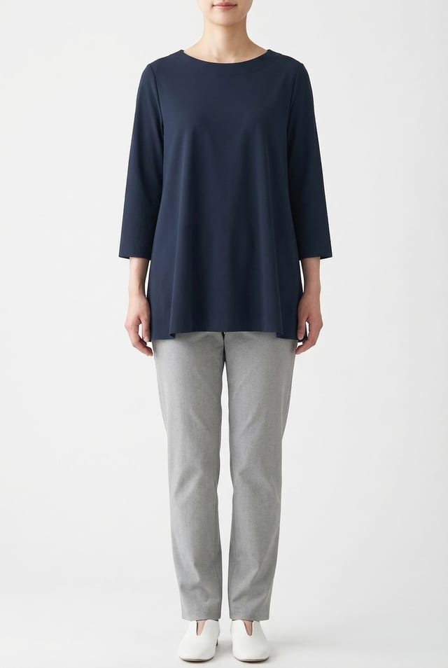 Blouse 639 - Techno stretch - 490NAVY - 10260110616