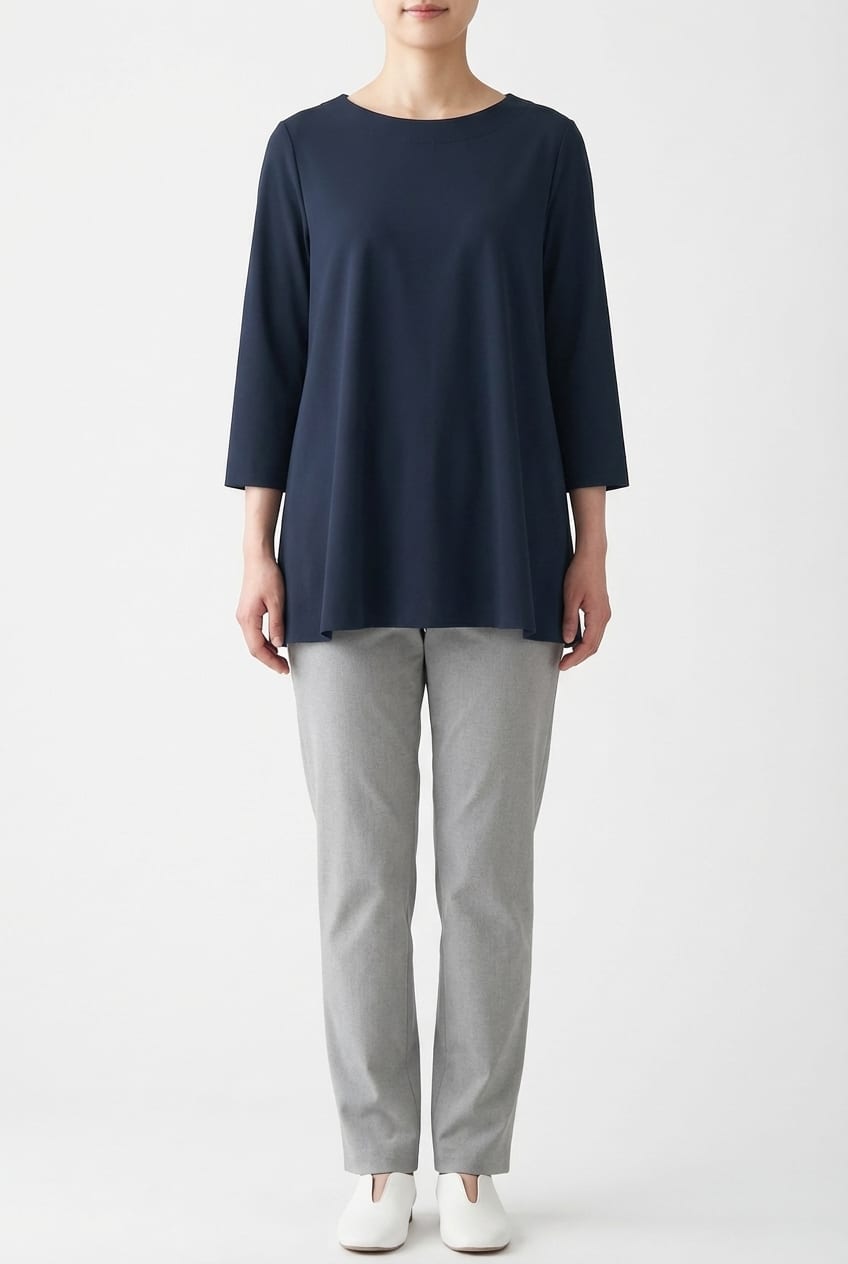 Blouse 639 - Techno stretch - 490NAVY - 10260110616