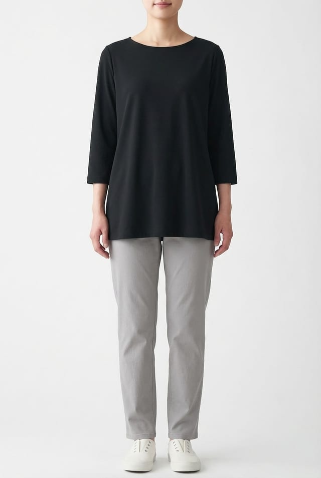 Blouse 639 - Techno stretch - 990BLACK - 10260110616