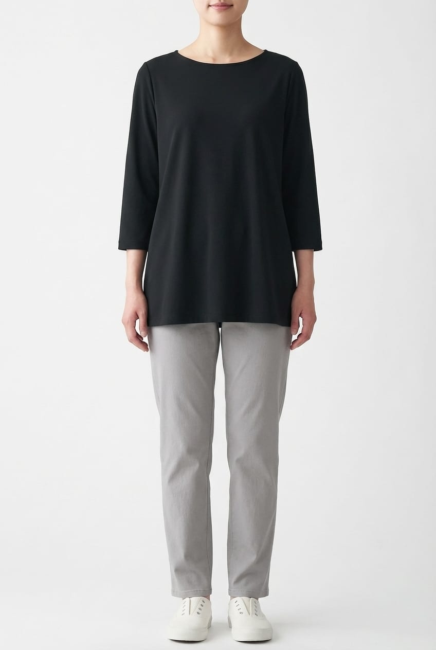 Blouse 639 - Techno stretch - 990BLACK - 10260110616