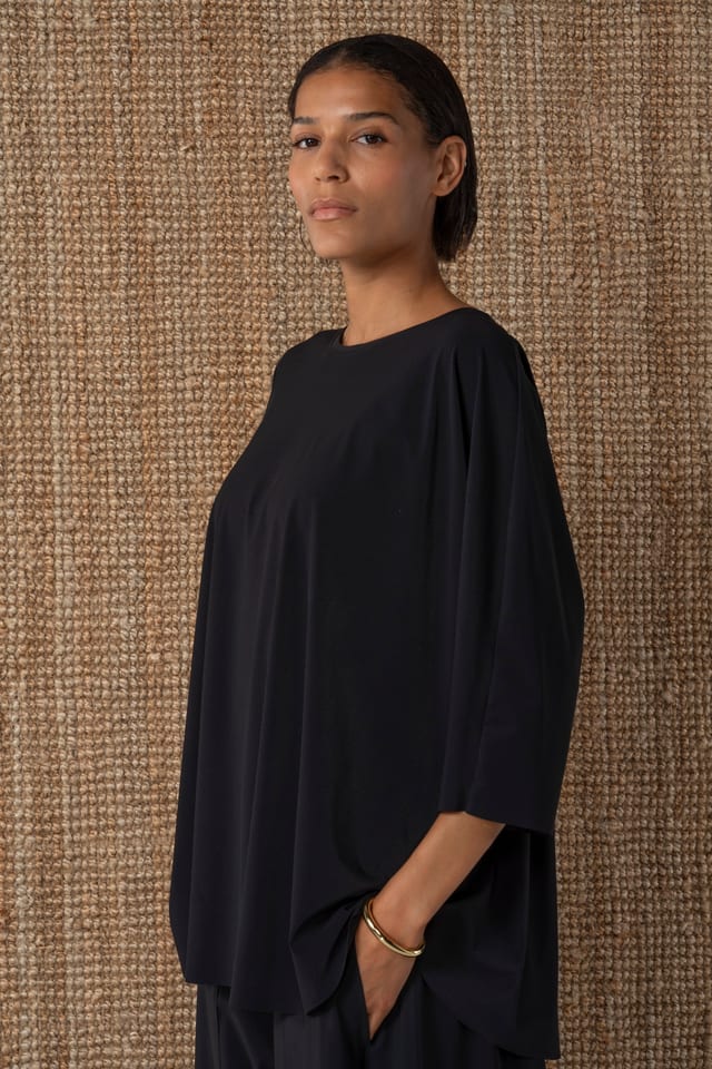 Blouse 640 - Techno Stretch Rib - 990BLACK - 10260110617