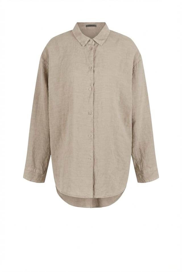 Blouse 618 - Linen fine stripes - 120NETTLE - 10260110618