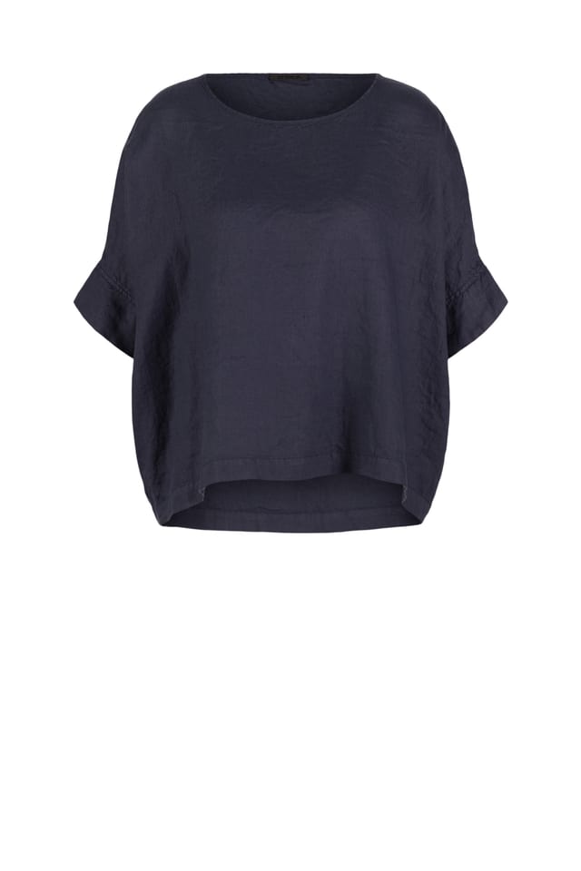 Blouse 641 - Pure linen - 472DEW - 10260110619