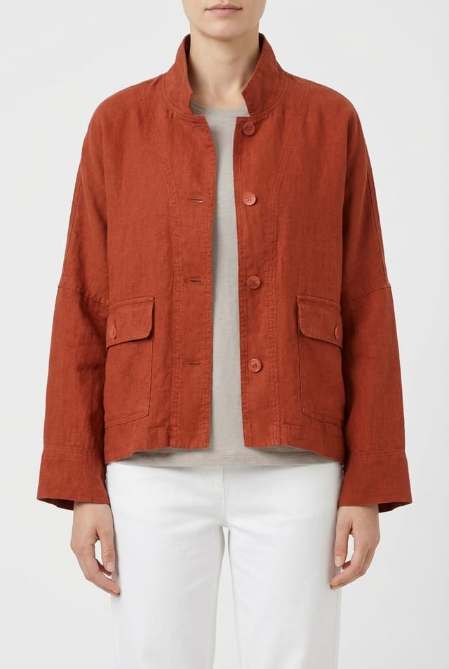 Veste 606 - lin épais - 262PICANTE - 10260110621