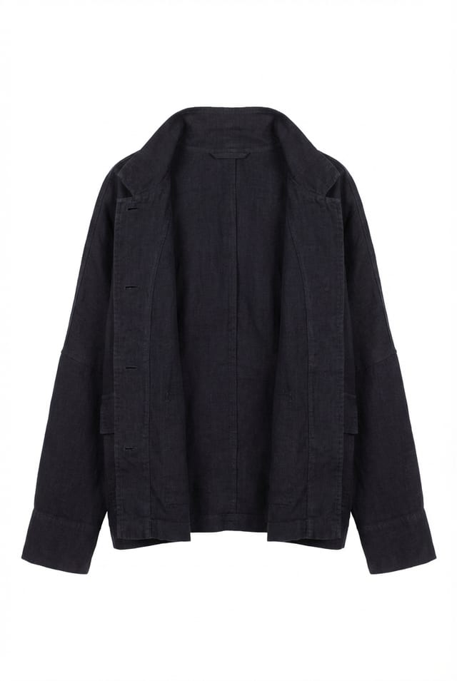 Jacket 606 - Heavy linen - 490NAVY - 10260110621