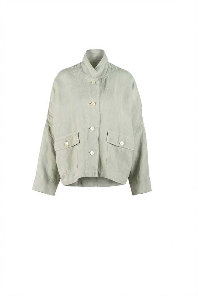 Jacket 606 - Heavy linen - 622POOL - 10260110621