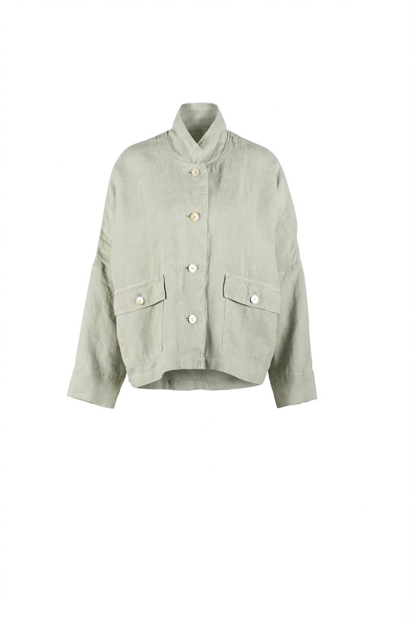 Jacket 606 - Heavy linen - 622POOL - 10260110621