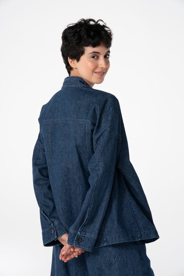 Jacket 607 wash - Organic cotton hemp denim - 570DENIM - 10260110622