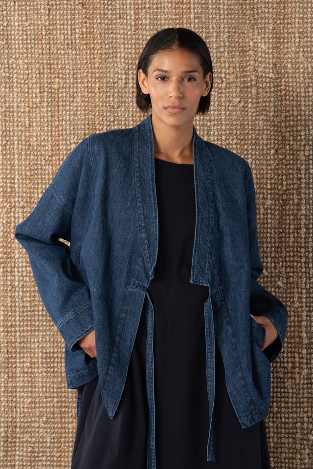 Jacket 607 wash - Organic cotton hemp denim - 570DENIM - 10260110622