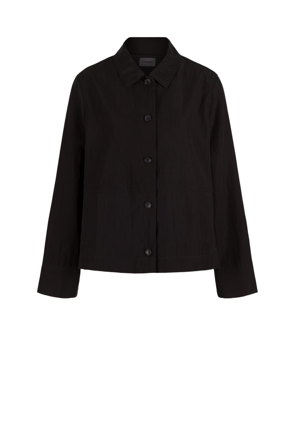 Jacket 609 - Subtle shiny lyocell blend - 990BLACK - 10260110624