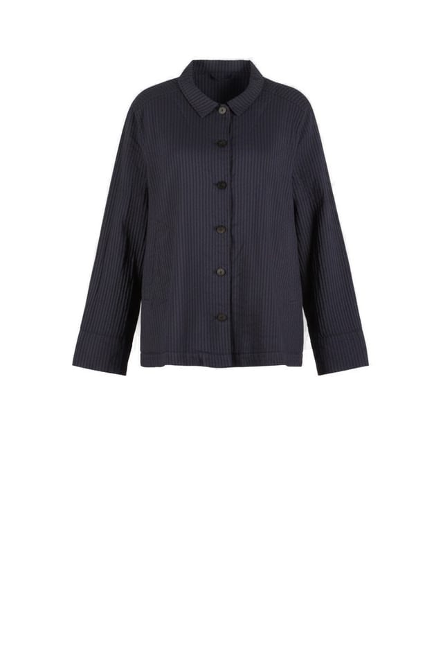 Jacket 611 - Mélange stripe - 490NAVY - 10260110626