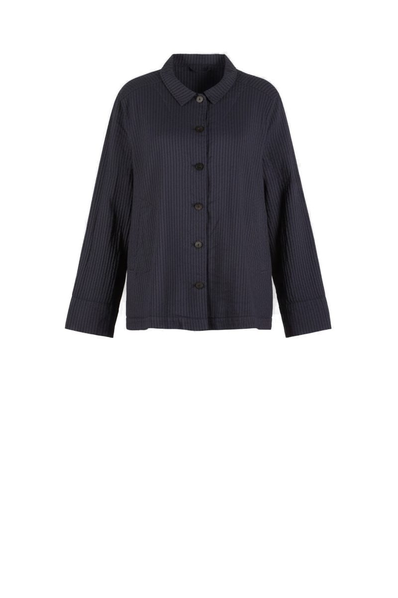 Jacket 611 - Mélange stripe - 490NAVY - 10260110626