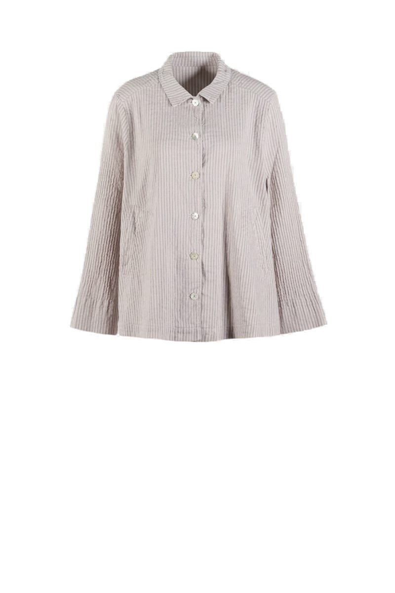 Jacket 611 - Mélange stripe - 920CHALK - 10260110626