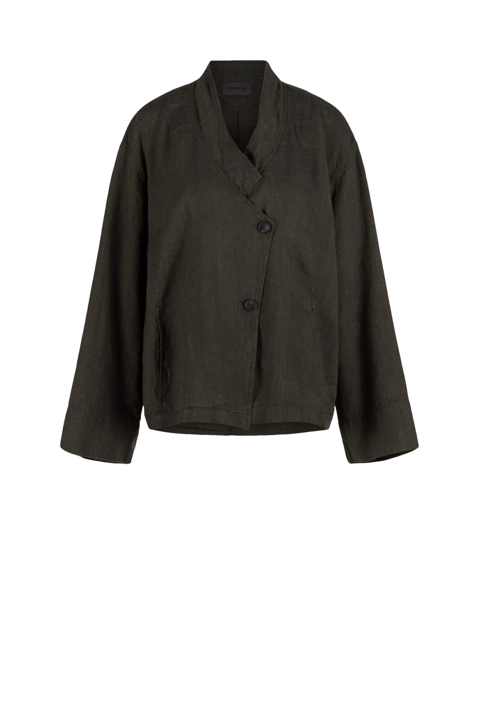 Jacket 612 wash - Blend of Delavé linen and cotton - 780PALMTREE - 10260110627